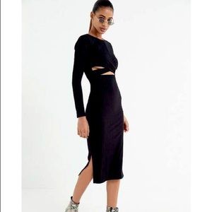 Urban outfitters cross front cutout bodycon dress